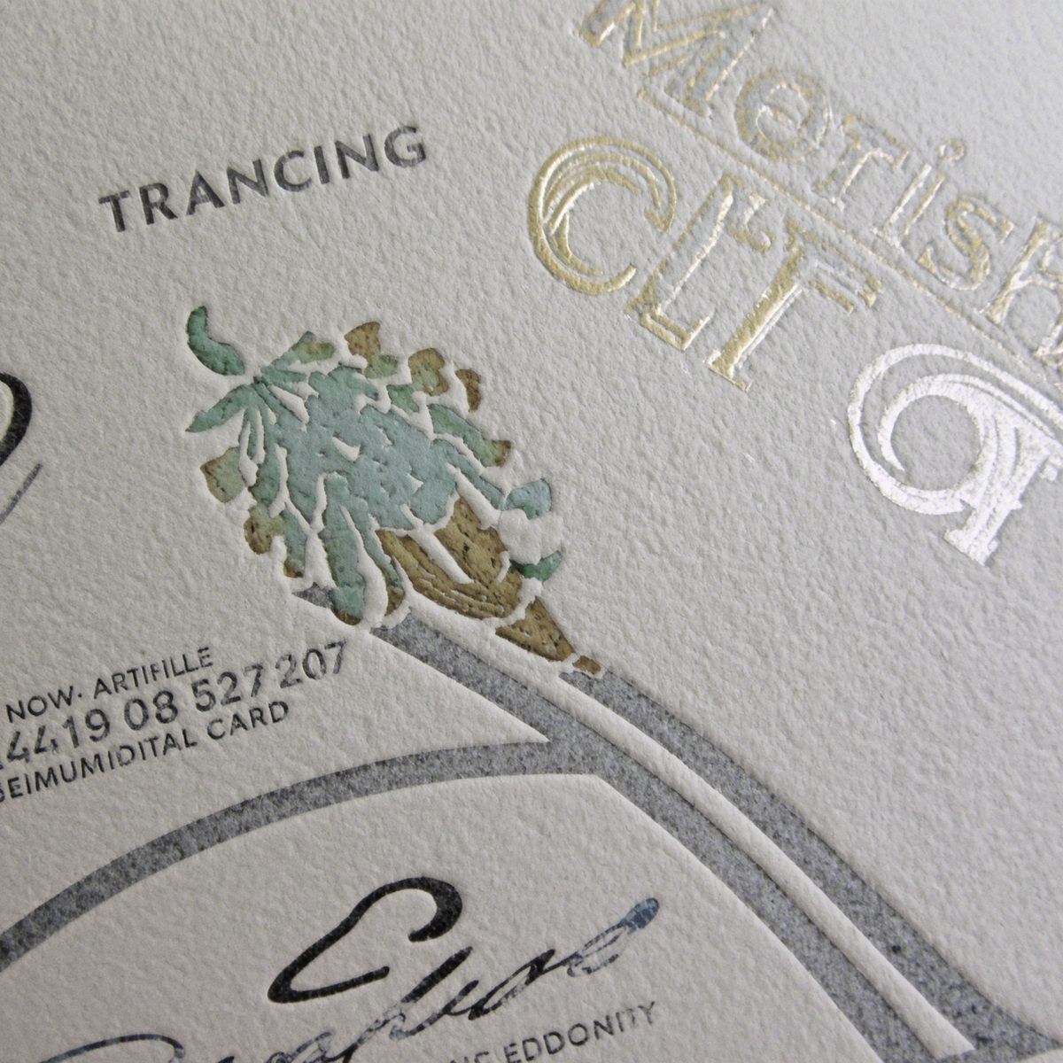 Stamped card design