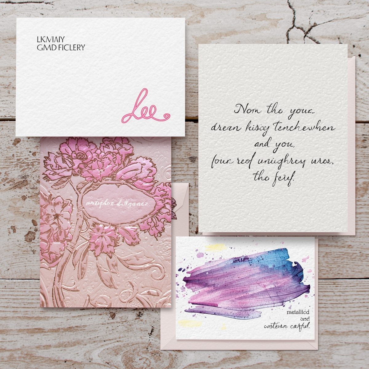 Letterpress greeting card